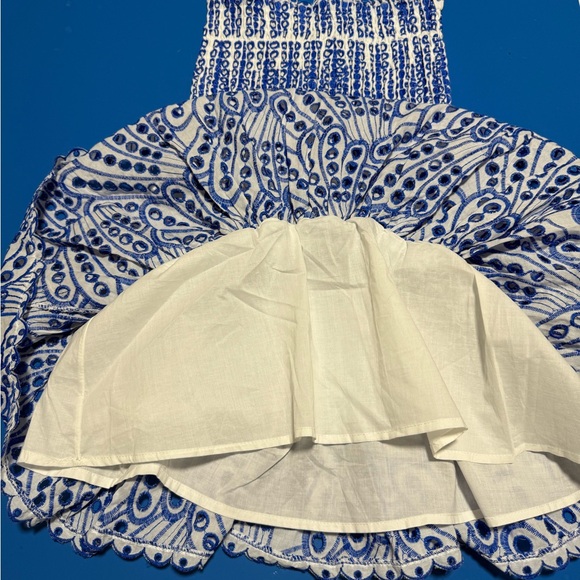 Zoe Sydney Strapless Blue and White Dress. Size S. Like New Condition. - Picture 6 of 8